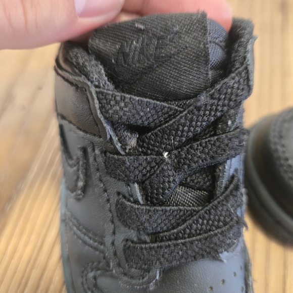 TODDLER BABY NIKE DUNK LOW (TD) BLACK/BLACK (FB9107 009) SIZE 4C - Picture 4 of 8